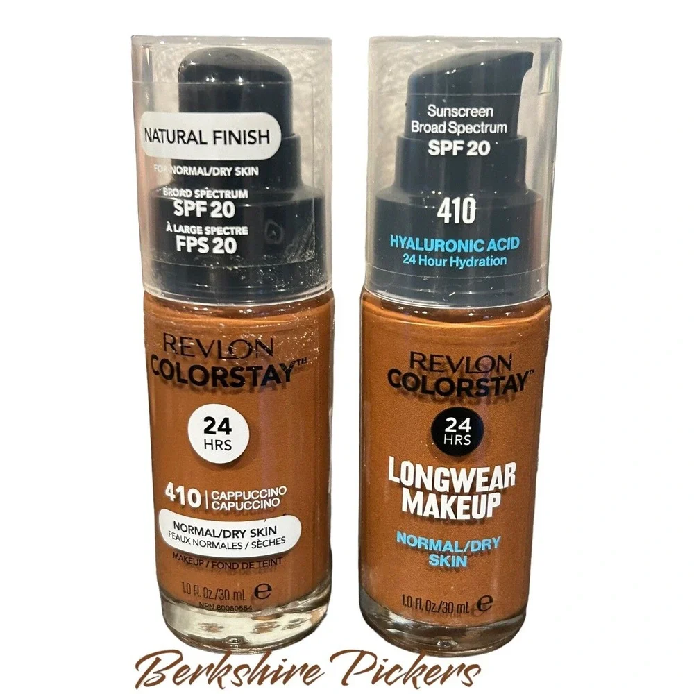 Revlon Colorstay 24HR Foundation Normal/Dry 410 CAPPUCCINO & Hyaluronic acid x2‎